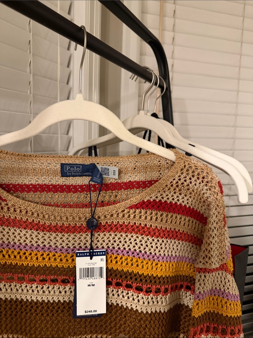 Polo Ralph Lauren Multicolor Open-Knit Stripe Sweater - Picture 3 of 8